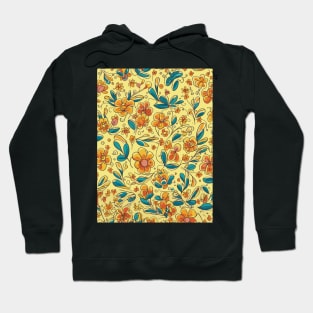 Floral Pattern Colorful Cartoon: Colorful Floral Whirlwind Hoodie